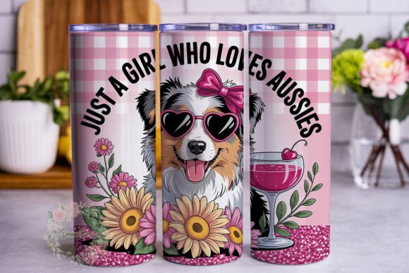 Aussie Dog Lover 20oz Tumbler Wrap