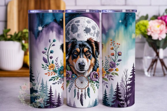 Bohemian Dog Dream Catcher 20oz Tumbler
