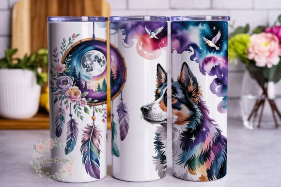 Cosmic Dog Dreamcatcher 20oz Tumbler Wra