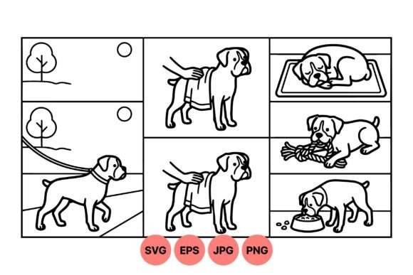 Cute Dog Care Clipart Pack