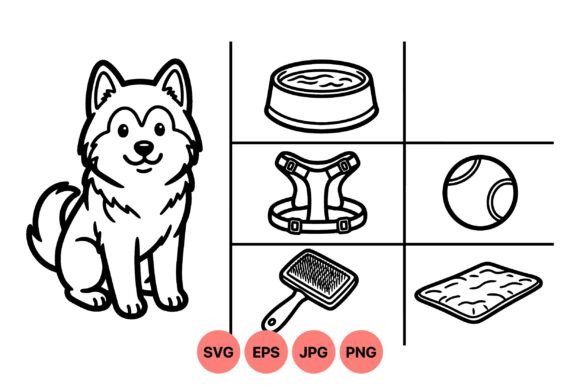 Cute Husky Dog Pet Accessories