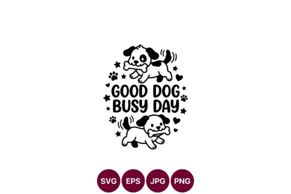 Cute Puppy Playtime Svg Design