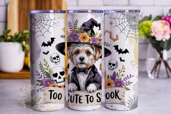 Cute Witch Dog Halloween 20oz Tumbler