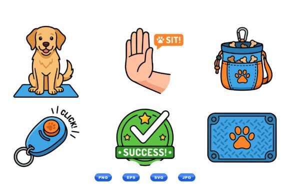 Dog Training Clipart Collection