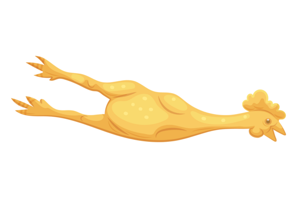 Latex Chicken Cartoon Icon. Dog Plastic