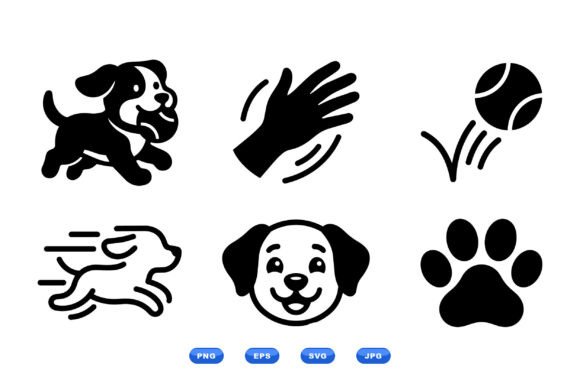 Playful Dog Icon Clipart Review