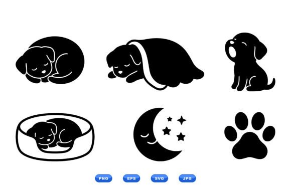Sleeping Puppy SVG Icons Review